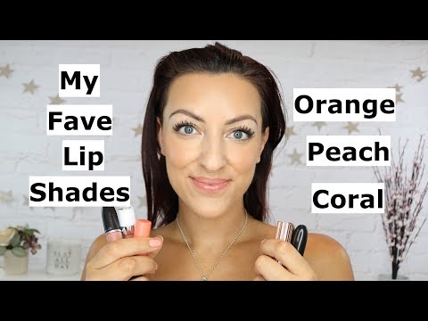 Peach, Coral and Orange lipsticks | All my faves!