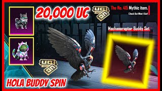 MYTHIC FALCON SKIN IN 10 UC ? 20,000 UC HOLA BUDDY SPIN / CRATE OPENING TRICK ( BGMI )