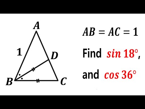 HOW TO: Find sin18° and cos36°