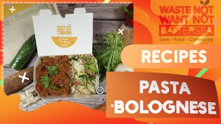 WNWN Battersea (Recipe 6): Pasta Bolognese