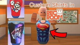 How to get Custom Printed Shirts in RecRoom *Fixed*