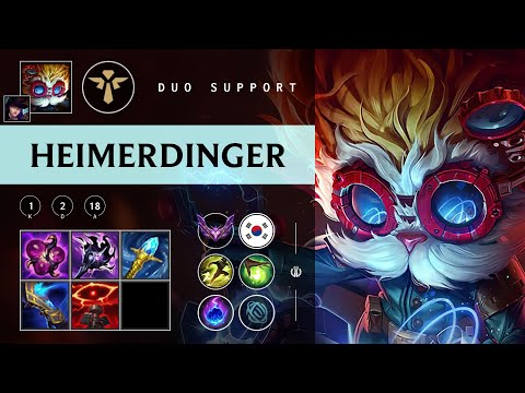 Heimerdinger Support vs Rell - KR Master Patch 25.22