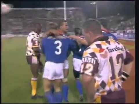 ARL 1995 - Auckland Warriors v Brisbane Broncos (Highlights)