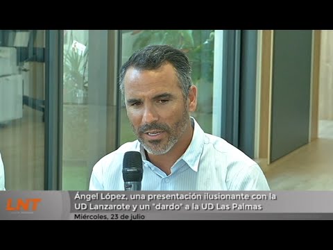 Ángel López, una presentación ilusionante con la UD Lanzarote