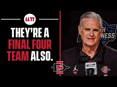 Brian Dutcher Speaks on LAST-SECOND VICTORY Against Creighton to Advance to Final Four | CBS Sports
