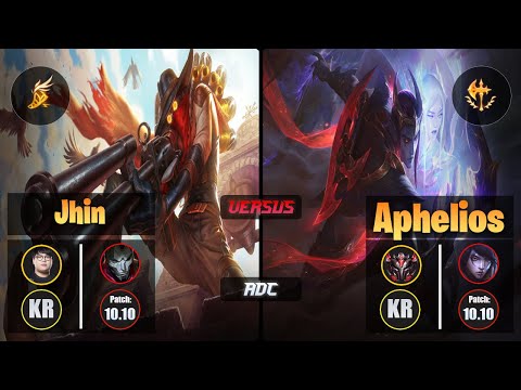 CuVee JHIN (ADC) [Fleet Footwork] VS APHELIOS - Grandmaster KR Patch 10.10