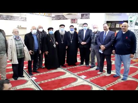 وفد كنسي يشارك في افتتاح مسجد فاطمة الزهراء بالغربية