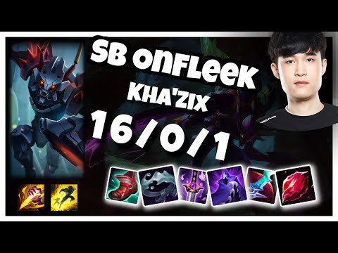 Kha'Zix vs Ekko SB OnFleek JUNGLE (16/0/1) Gameplay Replay - Patch 10.23