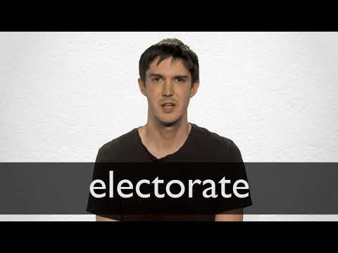 How to pronounce ELECTORATE in British English