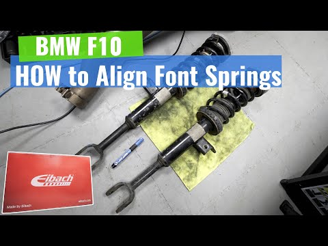 BMW F10 - How to align the front springs / struts / mounts - eibach pro-kit BMW