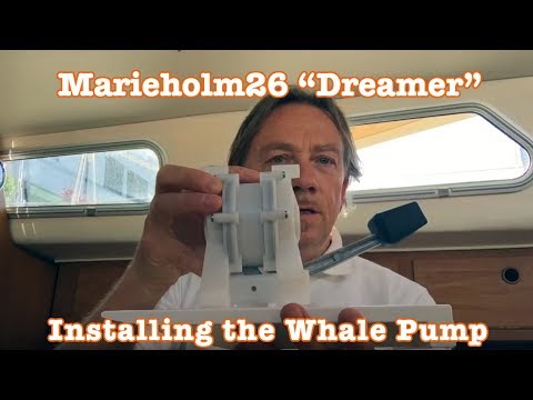 Sea4See l Sailing Vlog l Marieholm26 Folkboat - Installing the new Whale foot pump