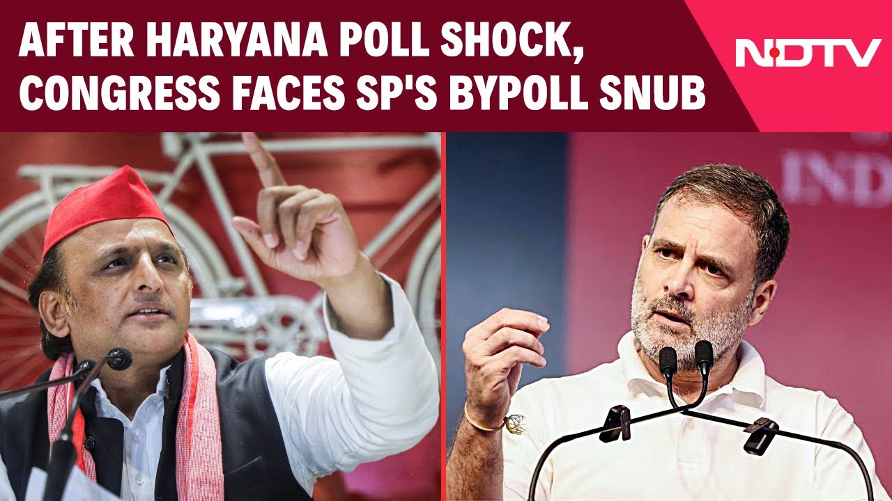 Samajwadi Party Candidate List | After Haryana Poll Shock, Congress Faces SP's Bypoll Snub