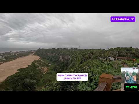 Morro dos conventos, Oceano, Dunas, e Rio. Araranguá, SC. T1-E70