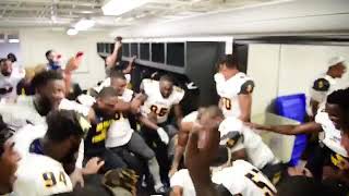 NCAT FOOTBALL LOCKER ROOM AFTER DEFEATING THE ECU PIRATES
