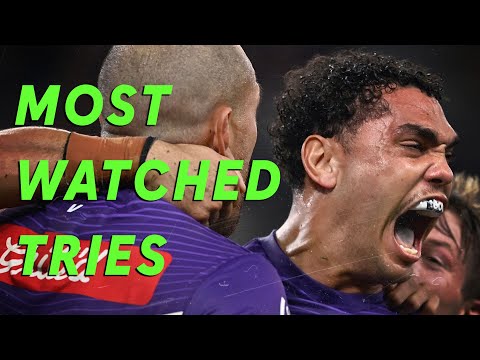 NRL Highlights | THE NRL's MOST WATCHED TRIES IN 2024!