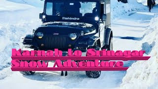 preview picture of video 'Road  trip from Karnah to Srinagar in snow# most dangerous road'