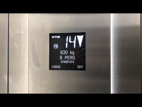 Brand new 2017 OTIS GeN2 Elevator at a parking garage in Stuttgart-Feuerbach