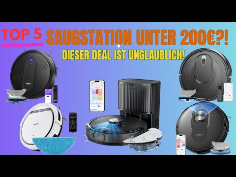 Saugroboter Test 2025: Der Beste UNTER 200 Euro? Top 5 mit Saugstation! (Krasse Deals!)