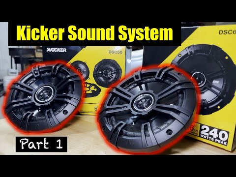 Installing a Kicker Sound System in my EG - Speakers!!!!