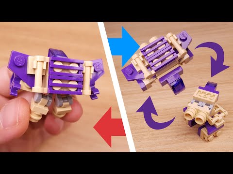 LEGO brick robot transformers tutorial triple changer Wingtank (similar to Blitzwing) #LEGO #レゴ変形ロボ