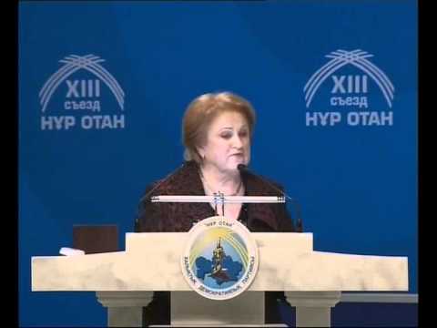 K. Prunskienės kalba Kazachstano valdančios partijos suvažiavime ir interviu TV