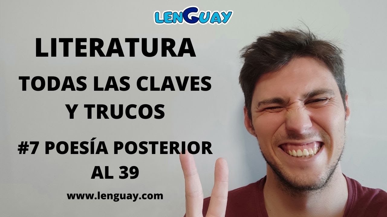 Poesía posterior al 36 (1936) Literatura Selectividad lengua Bachillerato y ESO #7 EVAU PEVAU