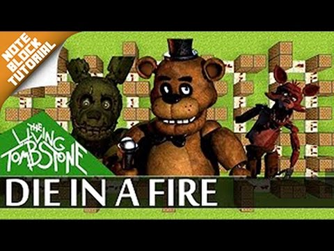 Die in a fire - Fnaf 3 - Minecraft |Note Block Song + Doorbell Tutorial| (The Living Tombstone)