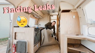 AIRSTREAM RENOVATION | Demo Time! Removing Carpet & Finding Leaks