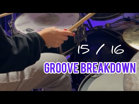 Drum lesson - 15/16 Time signature | Groove Breakdown