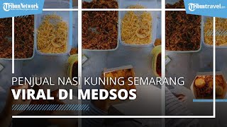 Penjual Nasi Kuning di Semarang Viral di Media Sosial, Cara Bungkusnya Unik, Sangat Rapi dan Bersih