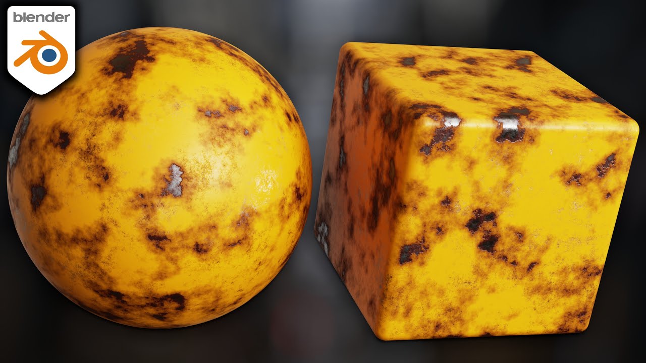 Procedural Worn Painted Metal Material (Blender Tutorial)