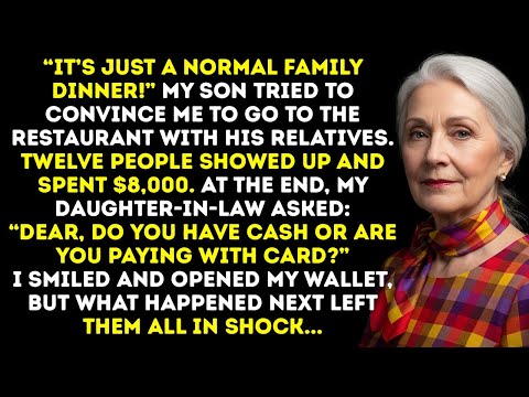 “Cash Or Card?” My Daughter-In-Law Asked Coldly After Dinner—Like I Was Just Her Wallet