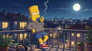 Rooftop Lofi Smoke 🚬 Chill Beats Over City Lights