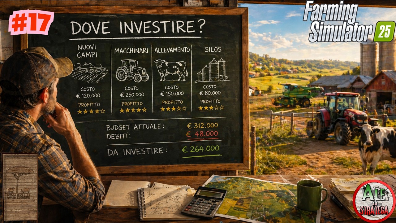 PROGETTIAMO ACQUISTI FUTURI || FARMING SIMULATOR 25 gameplay ITA || ETRURIA #17