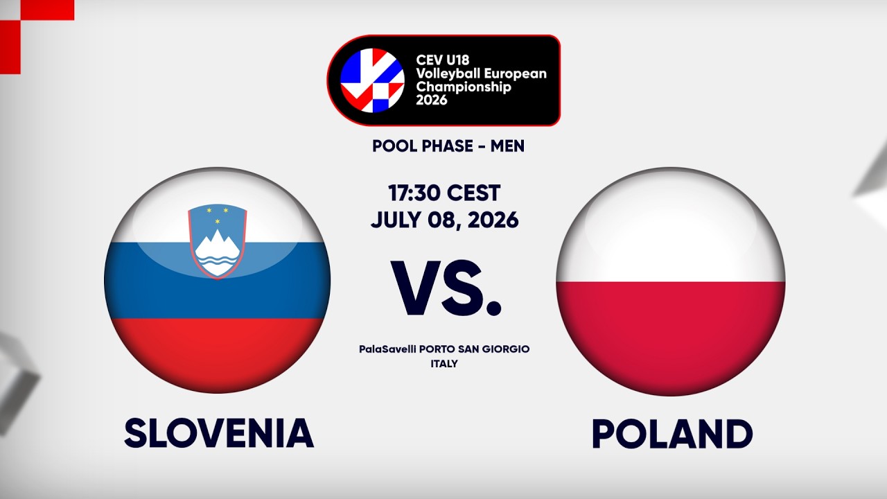 Full Match | Slovenia vs. Poland | CEV U18 Volleyball European Championship 2026 | Men