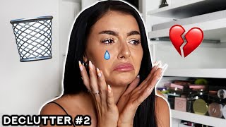 *HUGE* Makeup Declutter! Getting rid of over HALF my makeup 😢