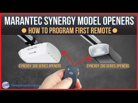 Marantec Synergy Garage Door Openers - Learn how to program 1st remote into Marantec Synergy openers