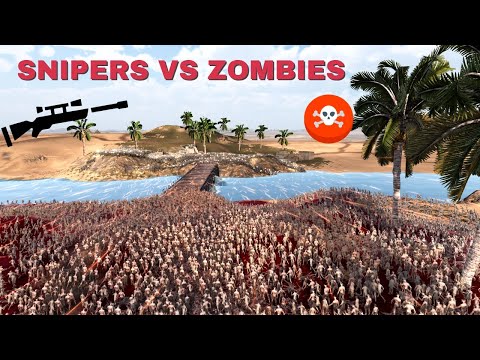 Can Sniper Hold Bridge VS 1 Million Zombies? - Ultimate Epic Battle Simulator 2 - UEBS 2 - Timelapse