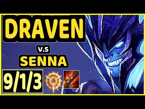 DISAVE (DRAVEN) vs SENNA - 9/1/3 KDA BOTTOM ADC CHALLENGER GAMEPLAY - BR