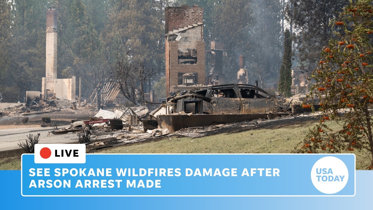 Spokane fires live: See damage from devastating wildfires in Washington that led to arson arrest