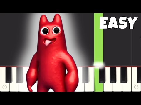 Garten of Banban 0 Credits Song - Amnesia - EASY Piano Tutorial