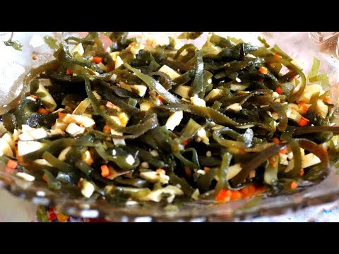 Самый БЫСТРЫЙ салат из морской капусты / пп рецепт