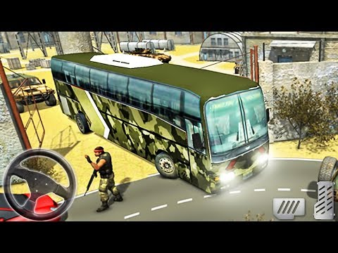 US Army Bus Driver Soldier Transporter 2019 - Android GamePlay