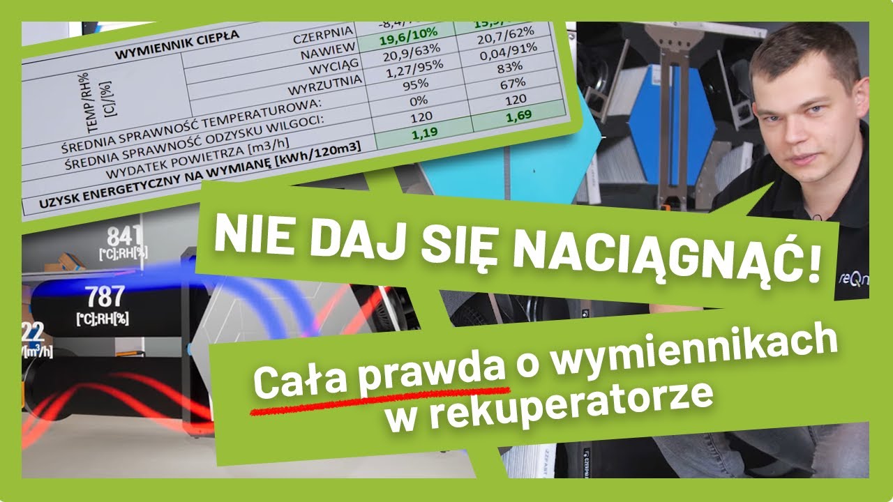Cała prawda o wymiennikach w rekuperatorze! Entalpiczny ERV vs. HRV i obrotowy.
