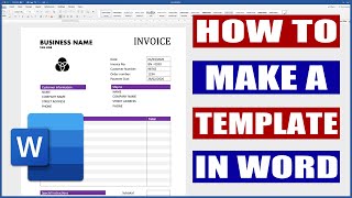 How to create a template in Word | Microsoft Word Tutorials