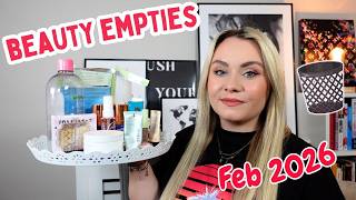 BEAUTY & SKINCARE EMPTIES FEBRUARY 2026! PRODUCTS I'VE USED UP & WHAT I THOUGHT 🗑️ | MISS BOUX