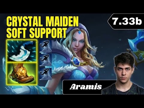 PATCH 7.33b - Aramis Crystal Maiden Soft Support Gameplay - Dota 2 Full Match Gameplay