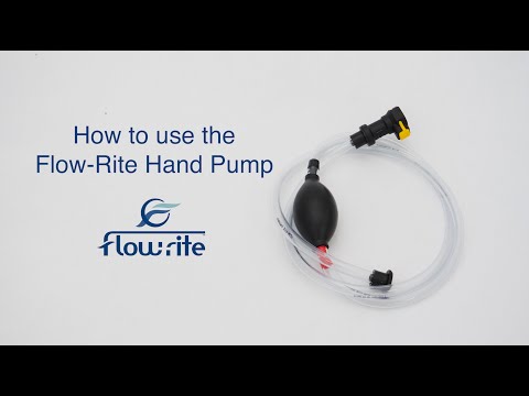 How to use the Flow-Rite Hand Pump