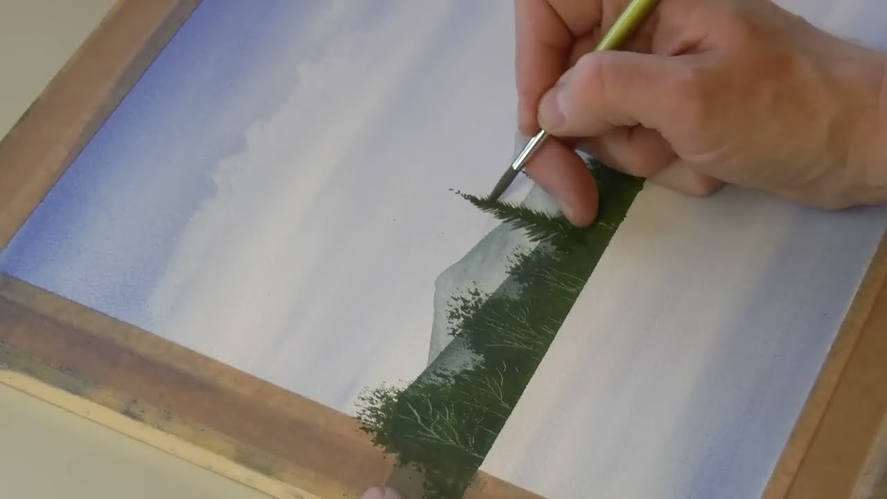 watercolor painting landscape by matthew palmer