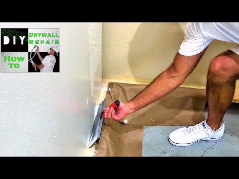 Skim coating walls for beginners tutorial Video